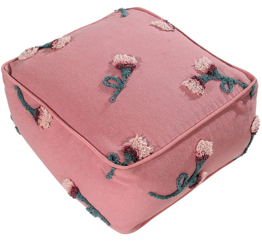 Lorena Canals English Garden Pouffe - Ash Rose (1'9" x 1'9") - P-GARDEN-ASH