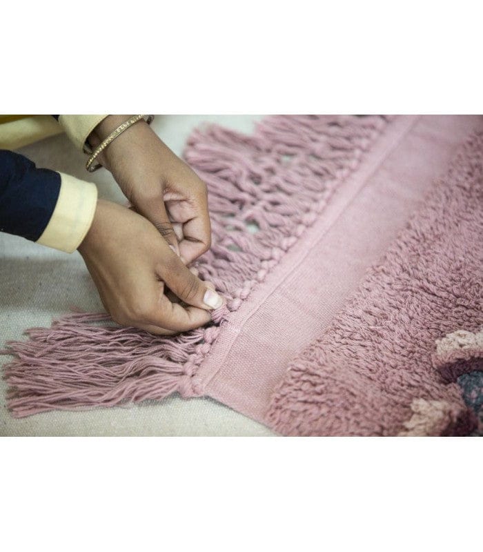 Lorena Canals English Garden Rug - Ash Rose (7'x 4'7") - C-GARDEN-ASH