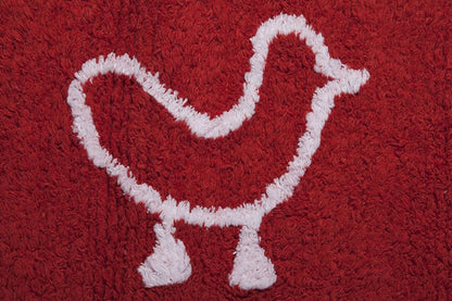 Lorena Canals Farm Rug - Red (4' x 5' 3") - C-88803