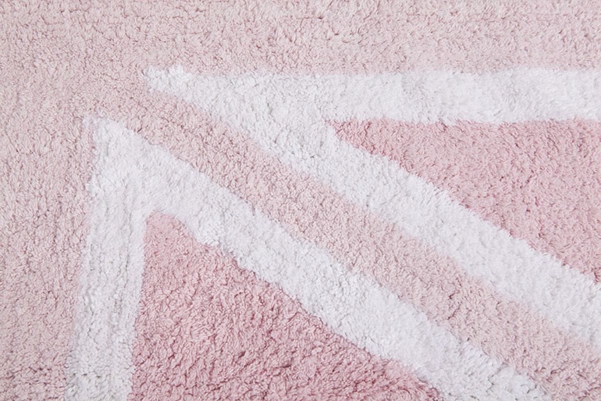 Lorena Canals Flag Rug, UK - Baby Pink (4' x 5' 3") - C-FEB-1