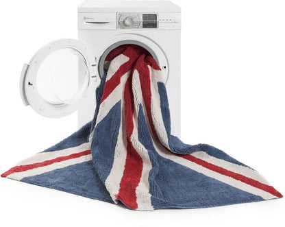 Lorena Canals Flag Rug, UK - Navy/Red (4' 8" x 6' 7") - C-F-ECRB