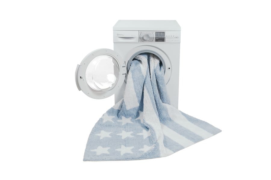 Lorena Canals Flag Rug, USA - Baby Blue (4' x 5' 3") - C-FAB-2