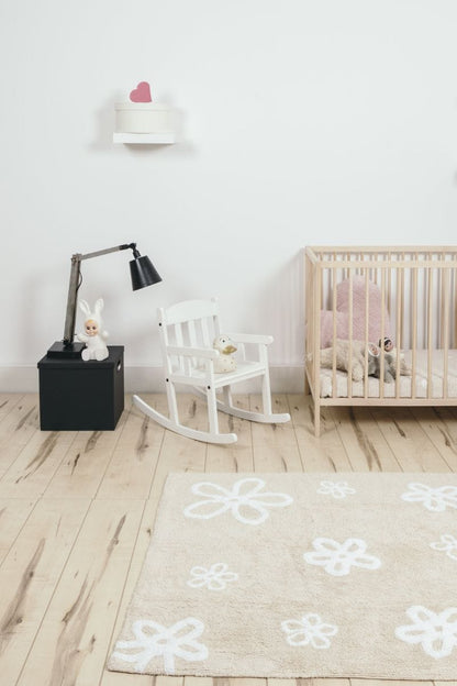 Lorena Canals Flowers Rug - Beige (4' x 5' 3") - C-FL-8