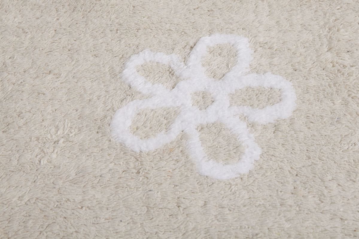 Lorena Canals Flowers Rug - Beige (4' x 5' 3") - C-FL-8