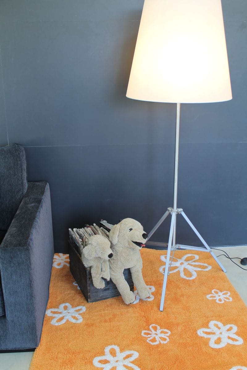 Lorena Canals Flowers Rug - Orange (4' x 5' 3") - C-FL-7