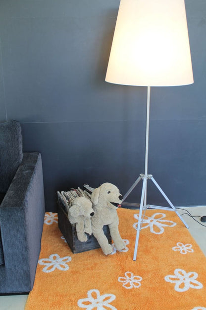 Lorena Canals Flowers Rug - Orange (4' x 5' 3") - C-FL-7