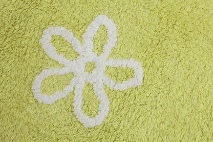 Lorena Canals Flowers Rug - Pistachio (4' x 5' 3") - C-FL-6