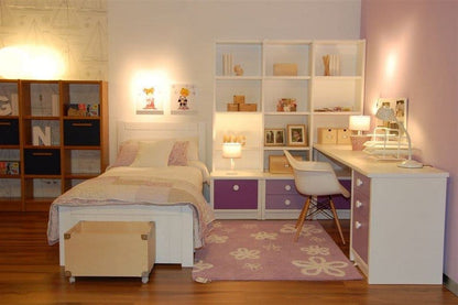 Lorena Canals Flowers Rug - Purple (4' x 5' 3") - C-FL-9