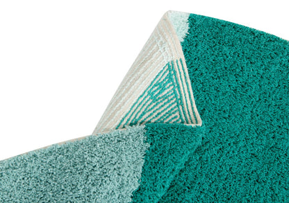 Lorena Canals Geometric Rug - Emerald (5'3'') - C-GEO-EMER