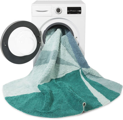 Lorena Canals Geometric Rug - Emerald (5'3'') - C-GEO-EMER