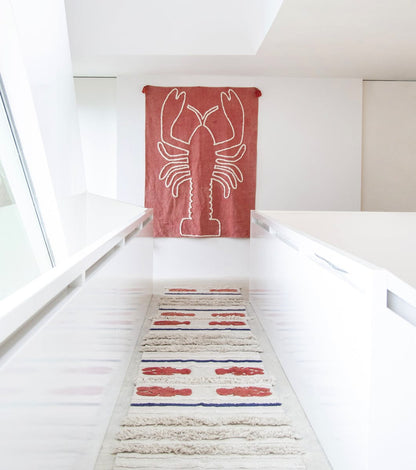 Lorena Canals Giant Lobster Brick Red Wall Hanging - HANG-GIANT-LOB