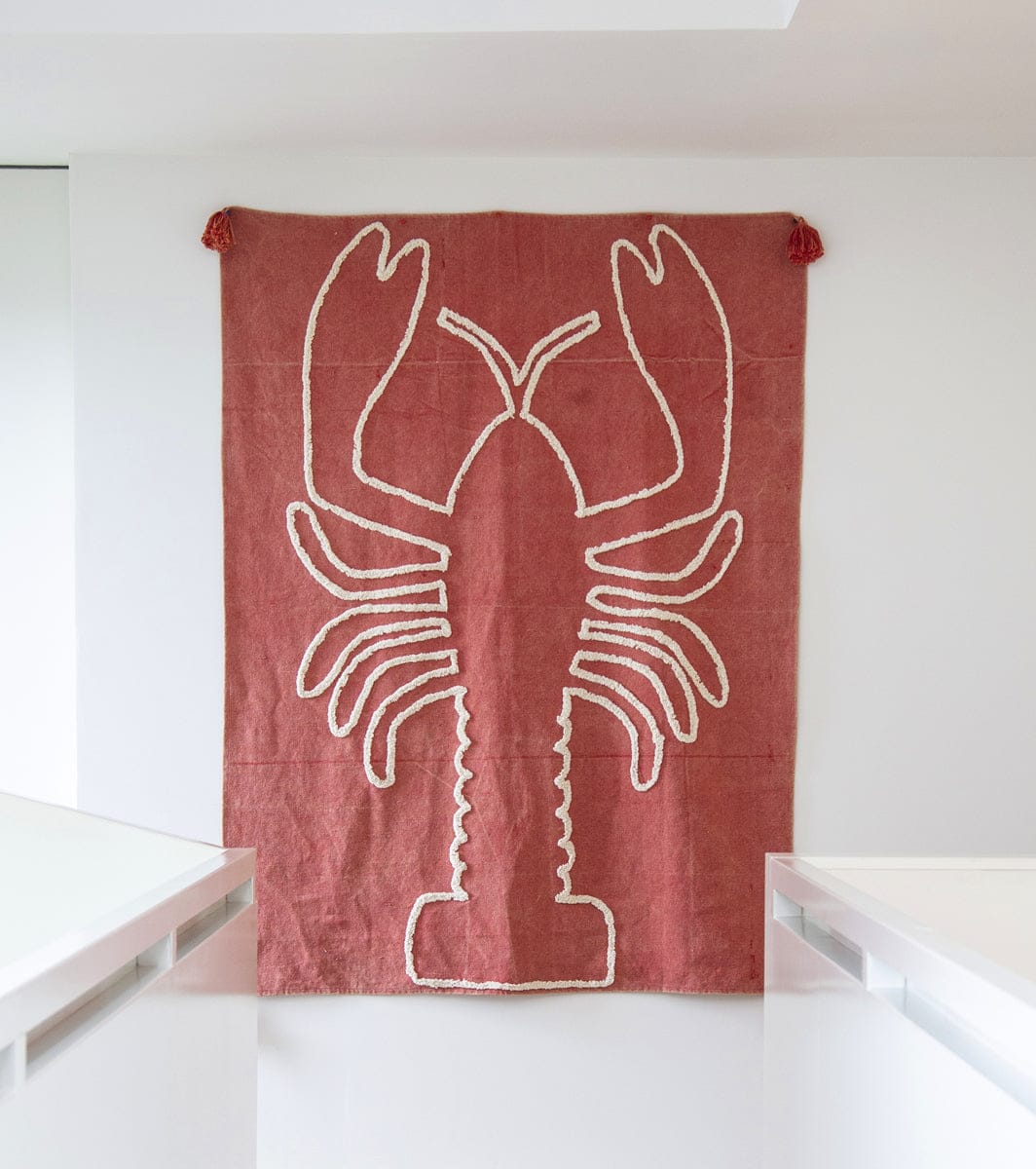 Lorena Canals Giant Lobster Brick Red Wall Hanging - HANG-GIANT-LOB