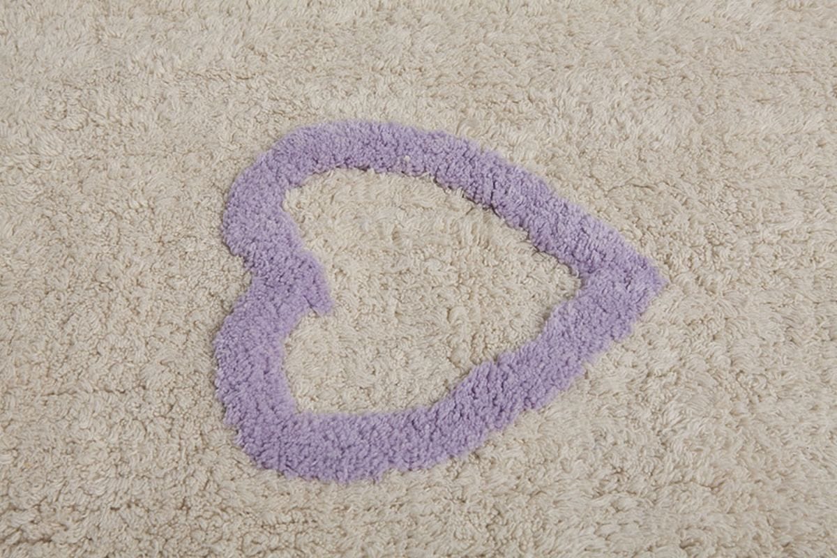 Lorena Canals Hearts Rug - Beige/Multi (4' x 5' 3") - C-COR-M