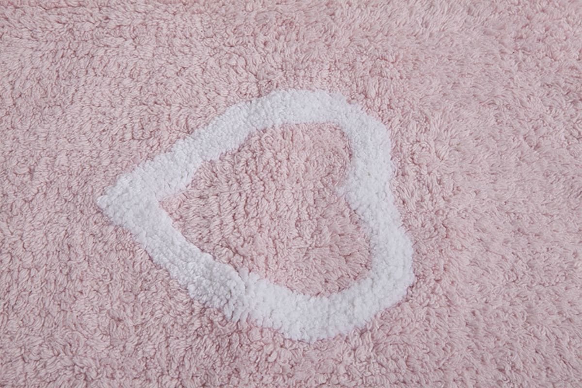 Lorena Canals Hearts Rug - Pink (4' x 5' 3") - C-COR-1