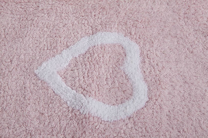 Lorena Canals Hearts Rug - Pink (4' x 5' 3") - C-COR-1