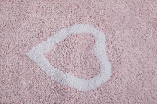 Lorena Canals Hearts Rug - Pink (4' x 5' 3") - C-COR-1