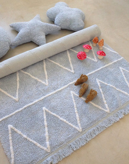 Lorena Canals Hippy Rug - Soft Blue (4' x 5' 3") - C-HY-B