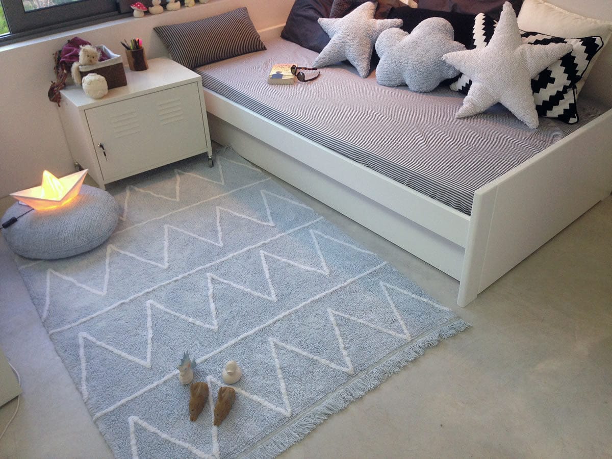 Lorena Canals Hippy Rug - Soft Blue (4' x 5' 3") - C-HY-B