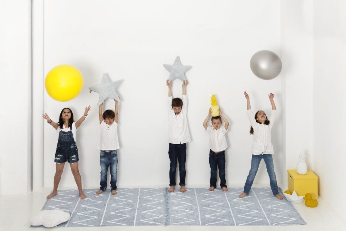 Lorena Canals Hippy Rug - Soft Blue (4' x 5' 3") - C-HY-B