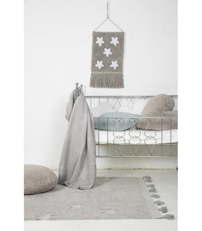Lorena Canals Hippy Stars Rug - Grey (4'x 5'9") - C-HI-ST-GREY
