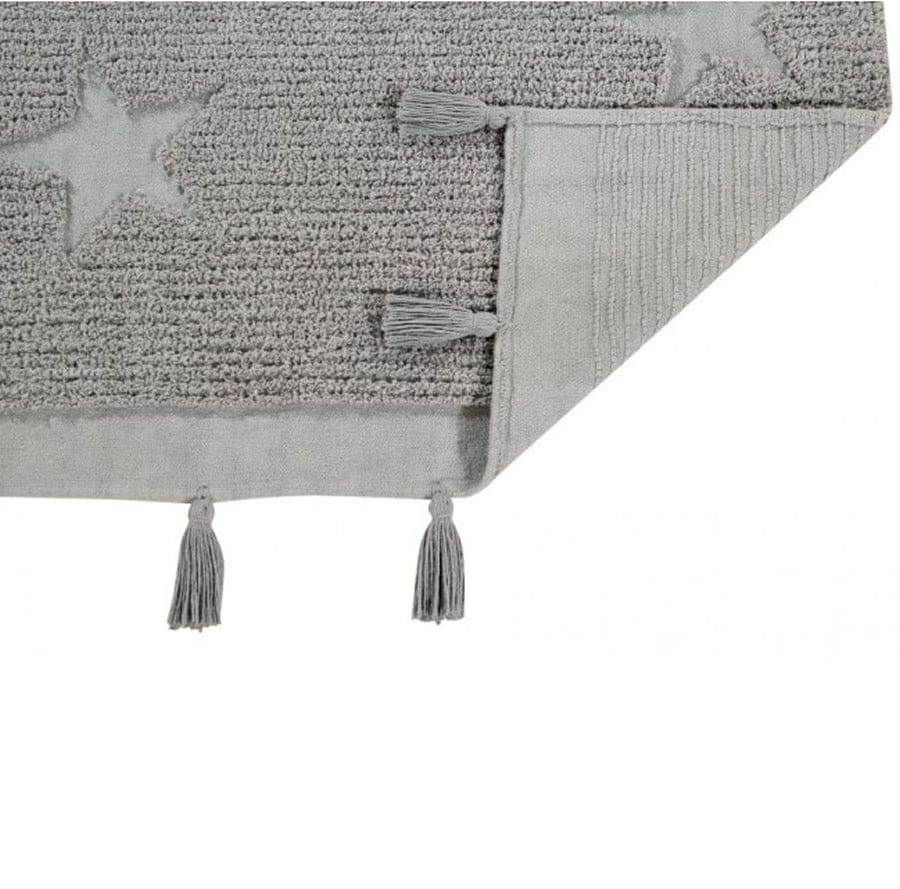 Lorena Canals Hippy Stars Rug - Grey (4'x 5'9") - C-HI-ST-GREY