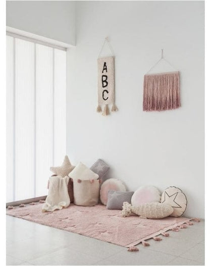 Lorena Canals Hippy Stars Rug - Vintage Nude (4'x 5'9") - C-HI-ST-VINTNU