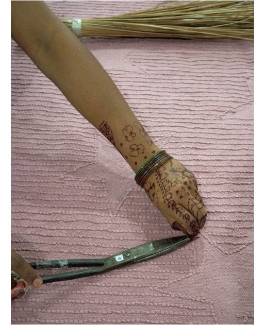 Lorena Canals Hippy Stars Rug - Vintage Nude (4'x 5'9") - C-HI-ST-VINTNU