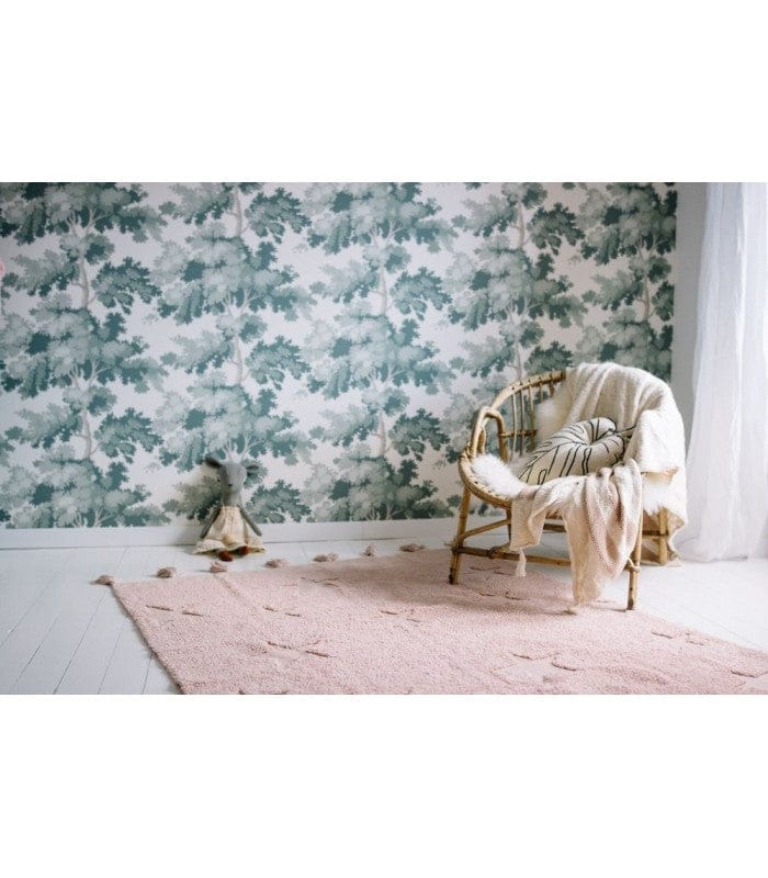 Lorena Canals Knitted Blanket Stripes Natural - Vintage Nude (4'2" x 5') - BLC-STRIPE-VNU