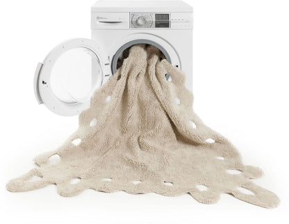 Lorena Canals Lace Rug - Beige (4' x 5' 3") - C-00008