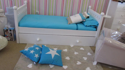 Lorena Canals Messy Hearts Rug - Linen/White (4' x 5' 3") - C-L-LHW