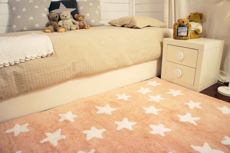 Lorena Canals Messy Stars Rug - Nude/White (4' x 5' 3") - C-N-MSW