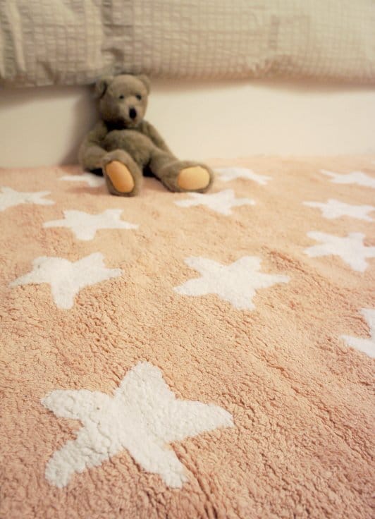 Lorena Canals Messy Stars Rug - Nude/White (4' x 5' 3") - C-N-MSW