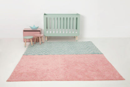 Lorena Canals Mix Rug, Aarty - Flamingo Pink (4' x 5' 3") - C-MIX-AARTY