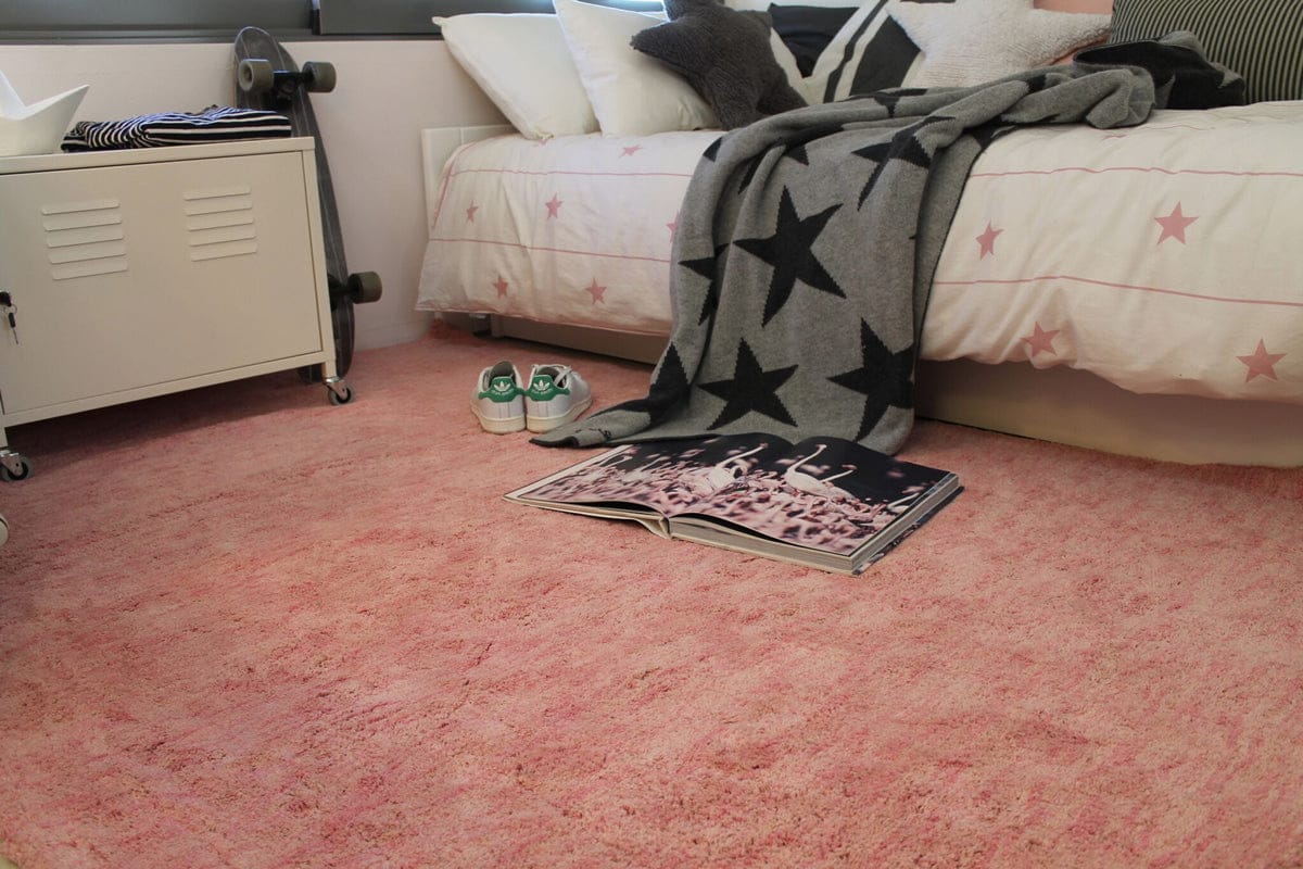 Lorena Canals Mix Rug, Aarty - Flamingo Pink (4' x 5' 3") - C-MIX-AARTY