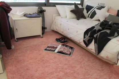 Lorena Canals Mix Rug, Aarty - Flamingo Pink (4' x 5' 3") - C-MIX-AARTY