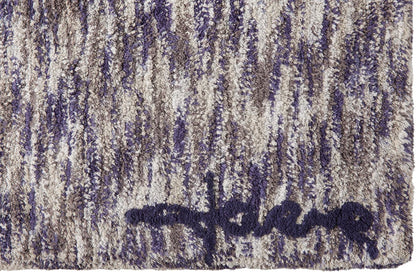 Lorena Canals Mix Rug, Arian - Linen/Navy (3' x 5' 3") - C-MIX-S-ARIAN