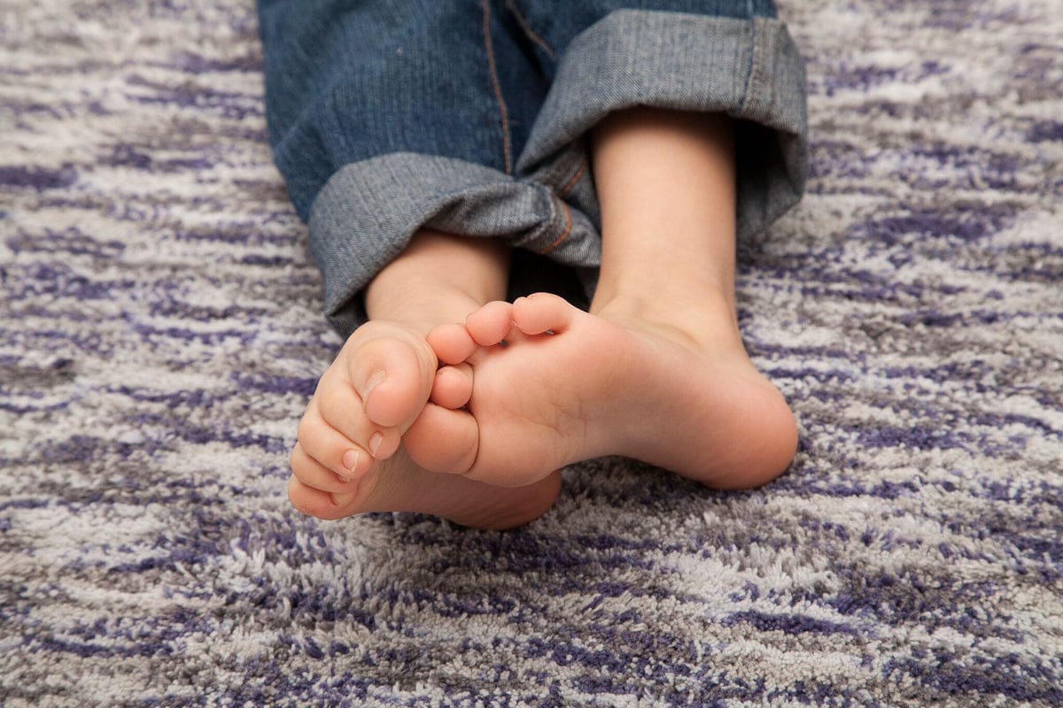 Lorena Canals Mix Rug, Arian - Linen/Navy (4' x 5' 3") - C-MIX-ARIAN