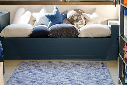 Lorena Canals Mix Rug, Arian - Linen/Navy (4' x 5' 3") - C-MIX-ARIAN