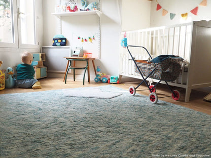 Lorena Canals Mix Rug, Daksh - Emerald Green (3' x 5' 3") - C-MIX-S-DAKSH