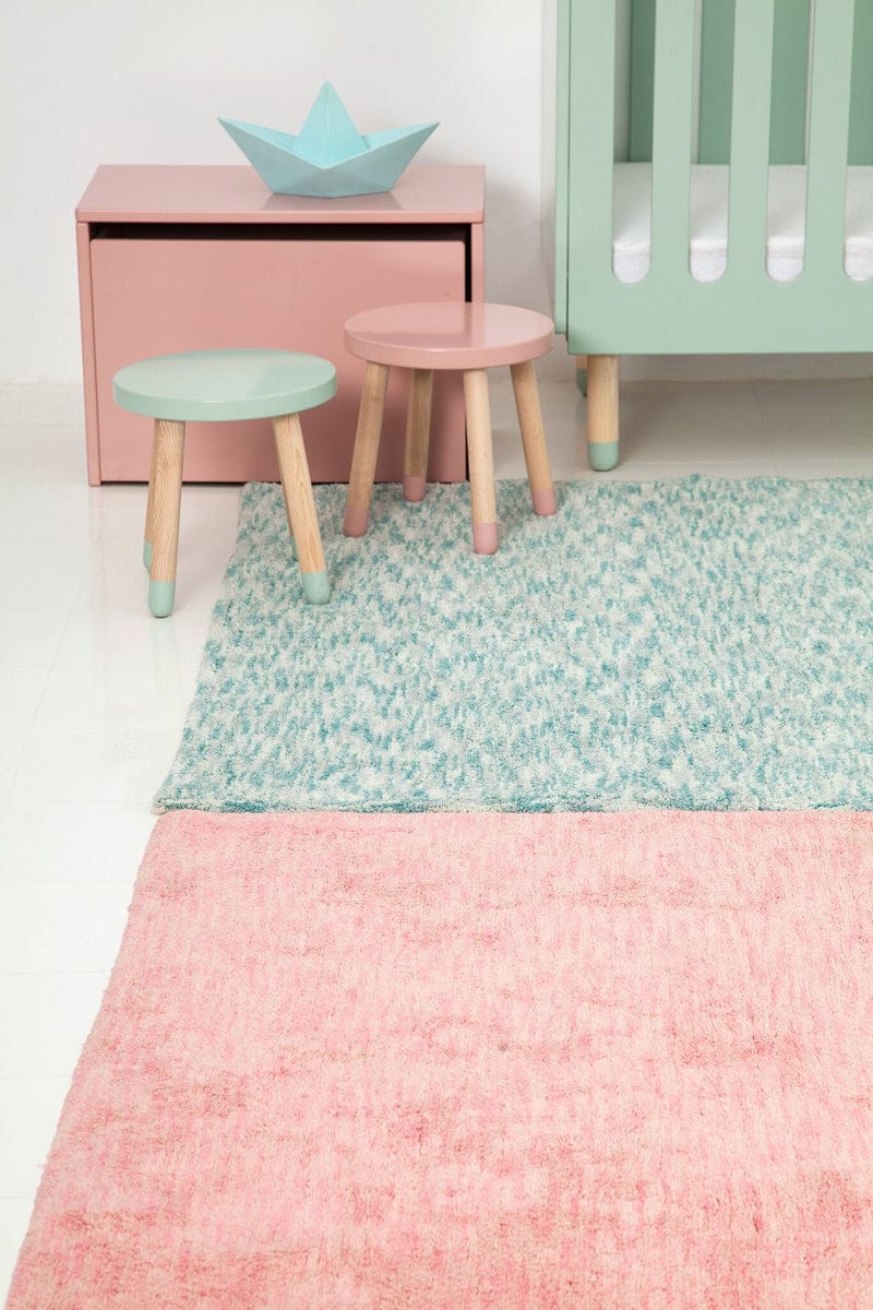 Lorena Canals Mix Rug, Daksh - Emerald Green (4' x 5' 3") - C-MIX-DAKSH