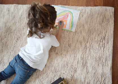 Lorena Canals Mix Rug, Ritika - Sand Beige (3' x 5' 3") - C-MIX-S-RITIKA