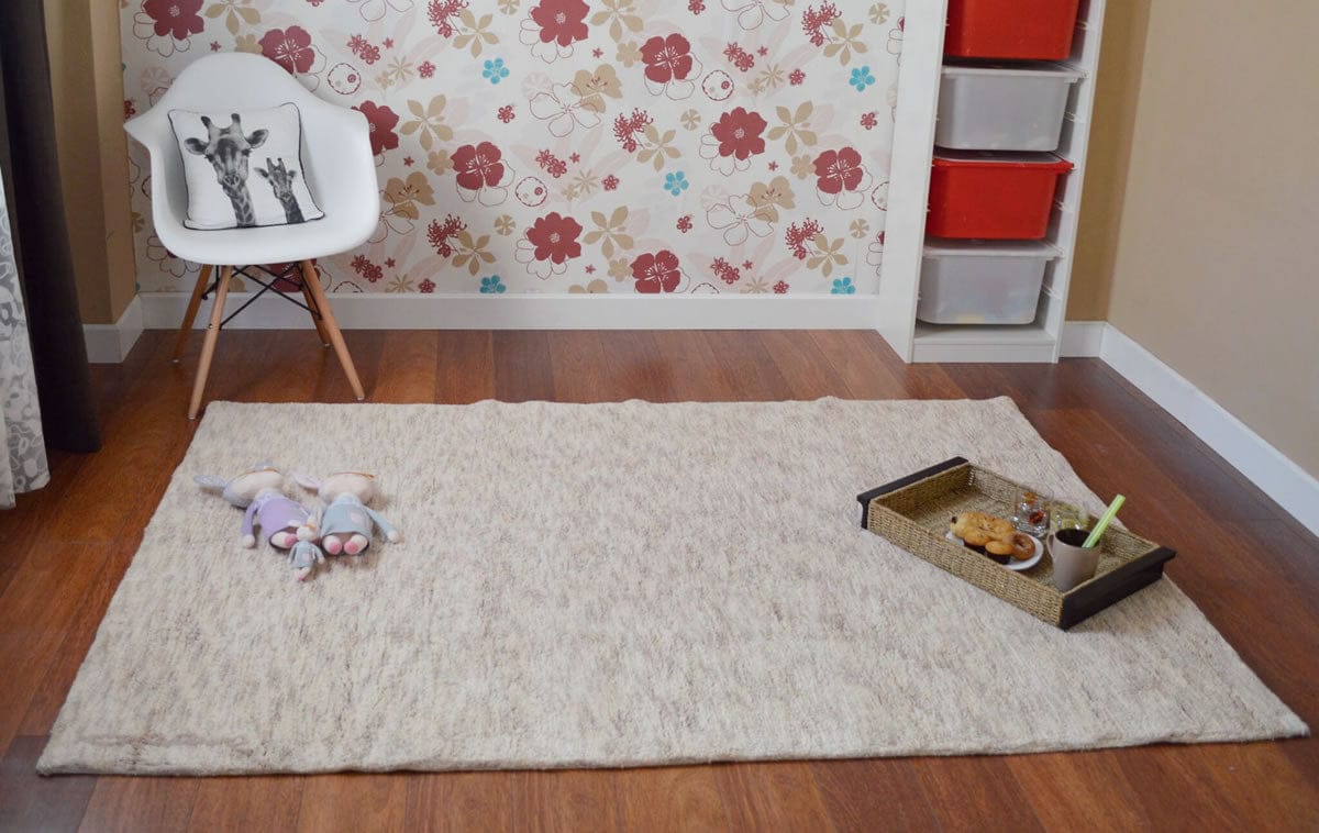 Lorena Canals Mix Rug, Ritika - Sand Beige (3' x 5' 3") - C-MIX-S-RITIKA