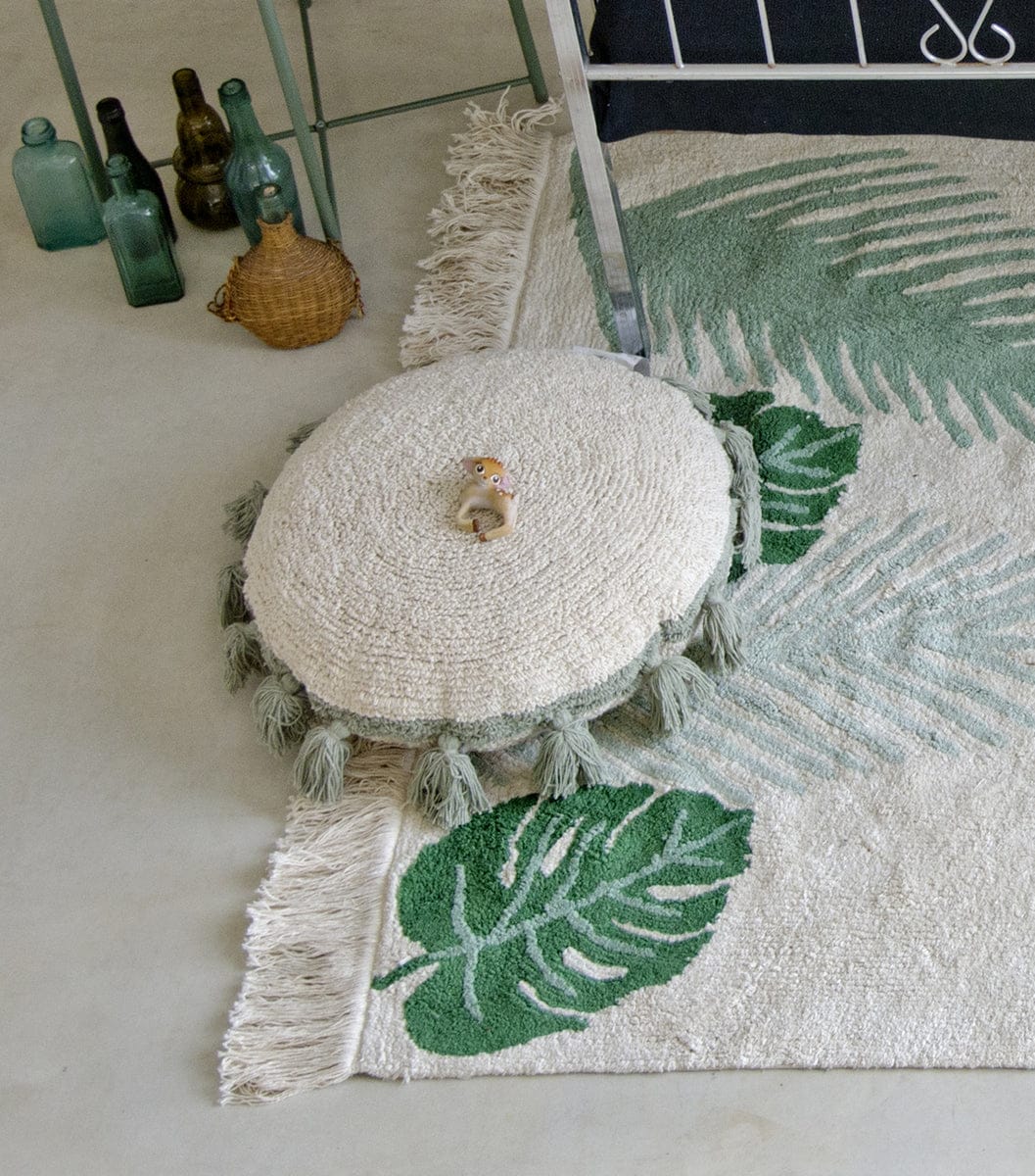 Lorena Canals Monstera Cushion (1' 3'' x 1' 3'') - SC-MONSTERA