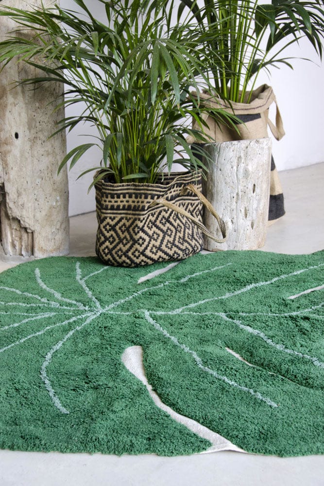 Lorena Canals Monstera Leaf Rug (4' x 5' 3'') - C-MONSTERA