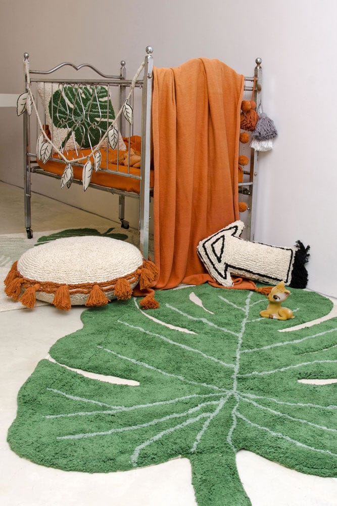 Lorena Canals Monstera Leaf Rug (4' x 5' 3'') - C-MONSTERA