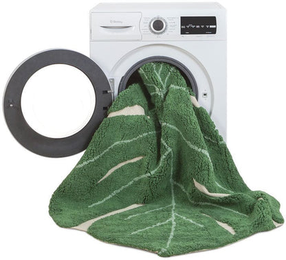 Lorena Canals Monstera Leaf Rug (4' x 5' 3'') - C-MONSTERA