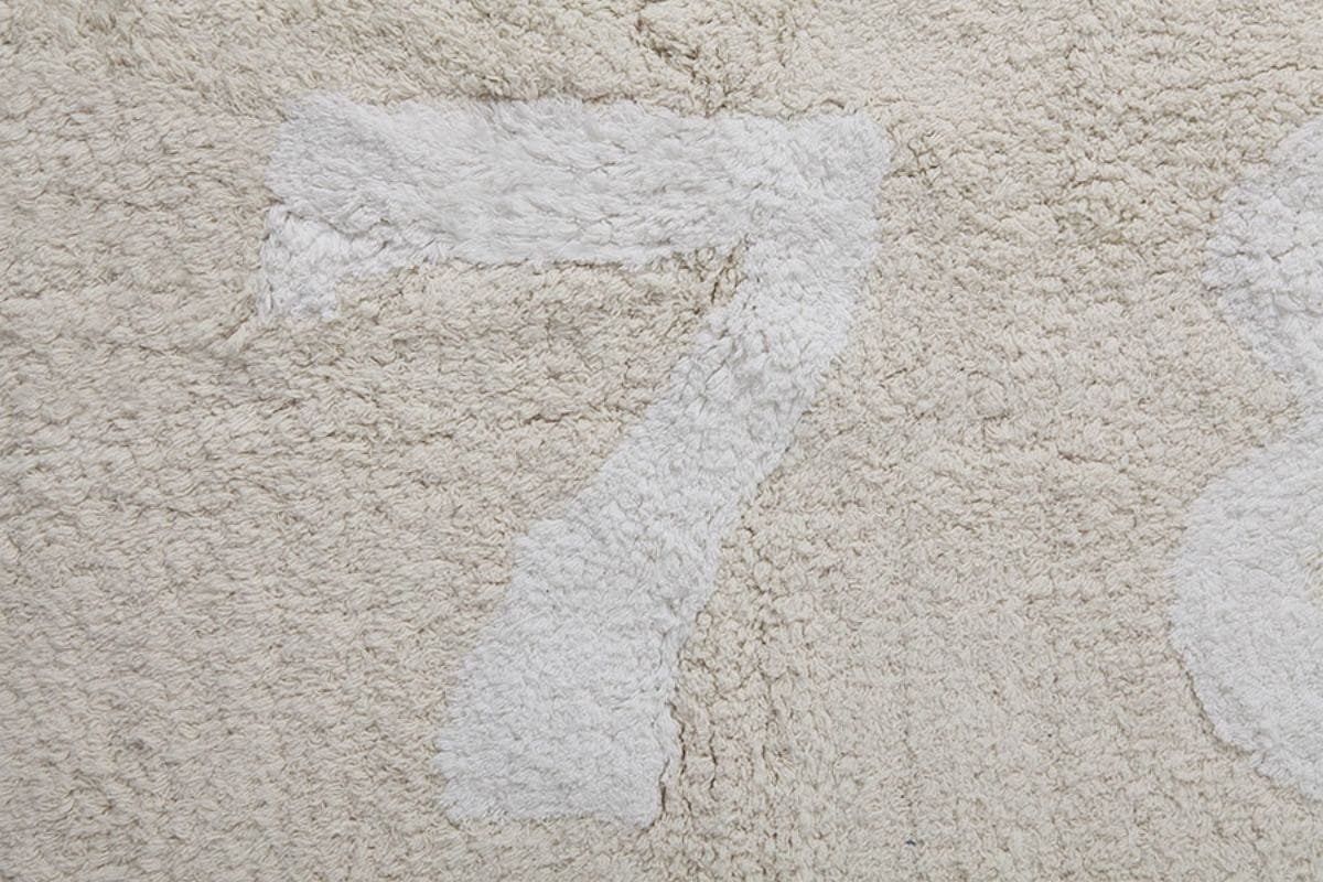 Lorena Canals Numbers Rug - Beige (4' x 5' 3") - C-00018