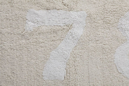 Lorena Canals Numbers Rug - Beige (4' x 5' 3") - C-00018