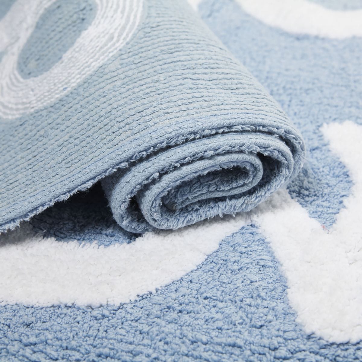 Lorena Canals Numbers Rug - Blue (4' x 5' 3") - C-00012