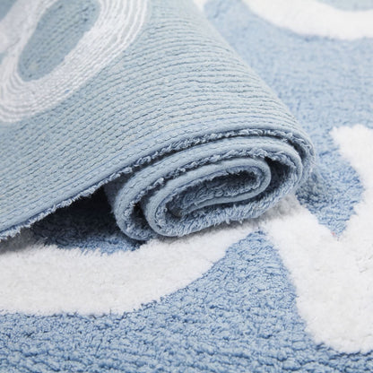 Lorena Canals Numbers Rug - Blue (4' x 5' 3") - C-00012